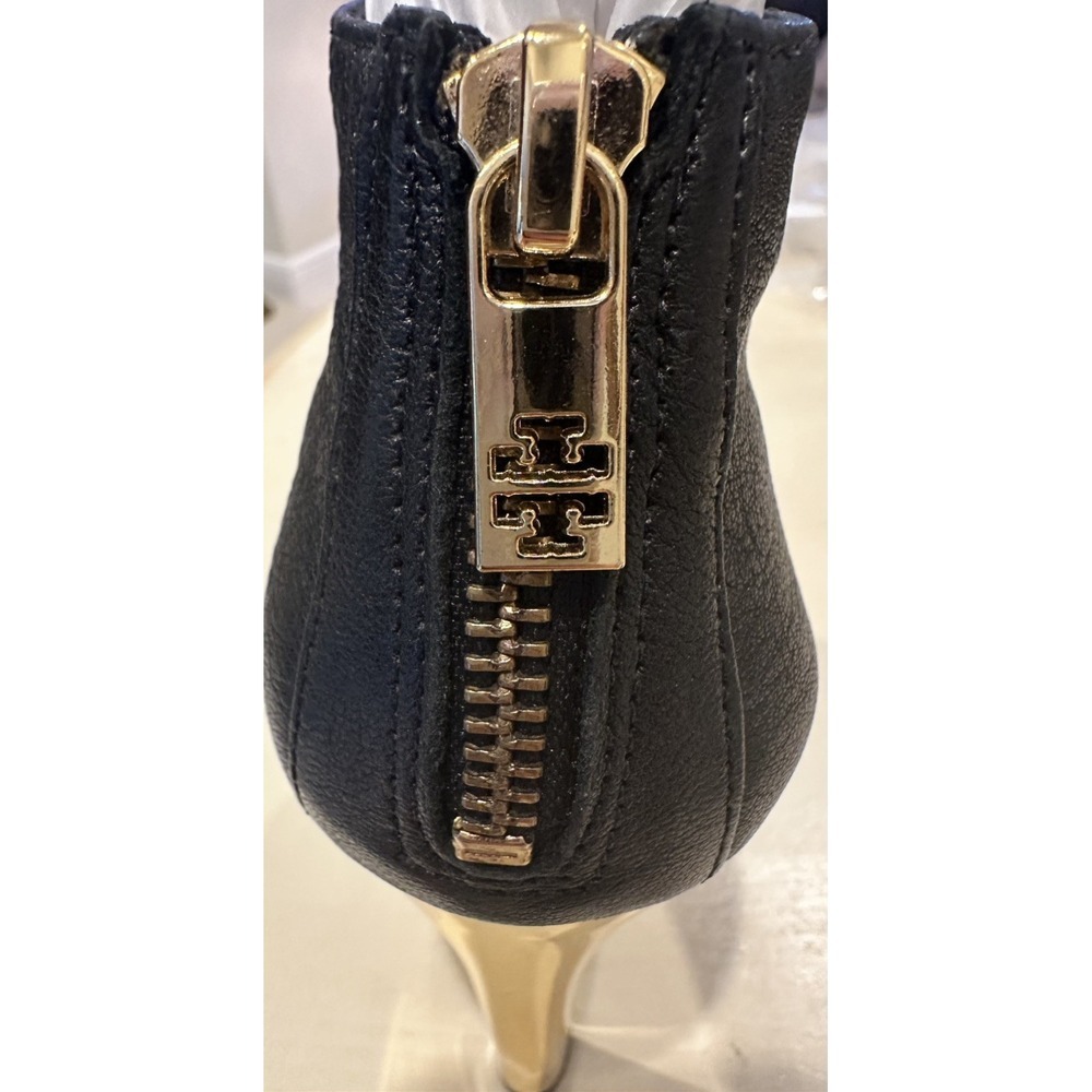 Women's New black Tory Burch booties shoes Leather Booties Size 8 - Picture 7 of 8